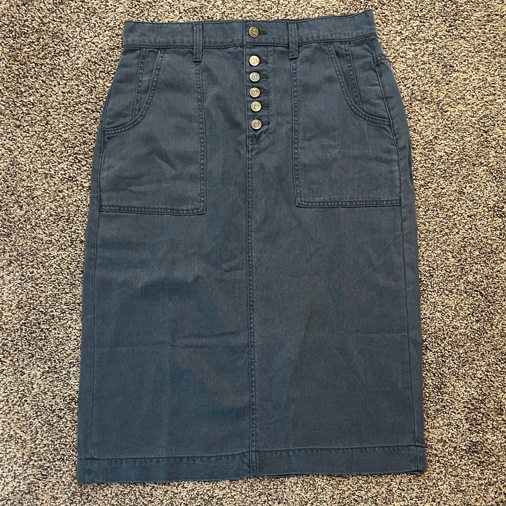 Sundance Navy Pencil Skirt